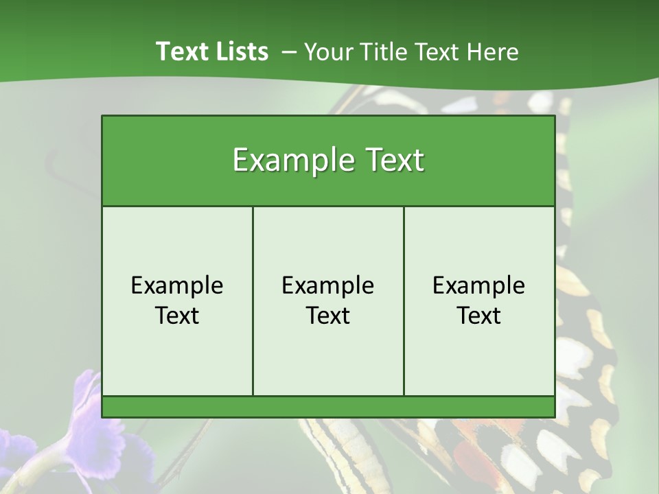 A Butterfly Sitting On Top Of A Purple Flower PowerPoint Template