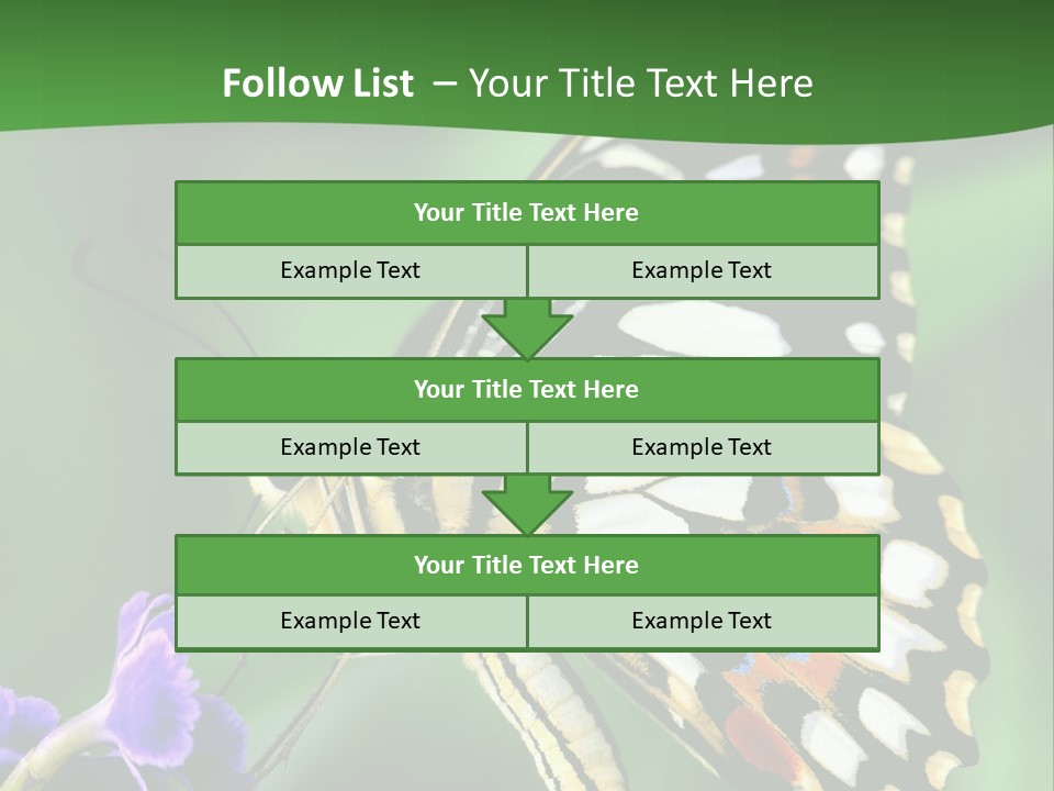 A Butterfly Sitting On Top Of A Purple Flower PowerPoint Template