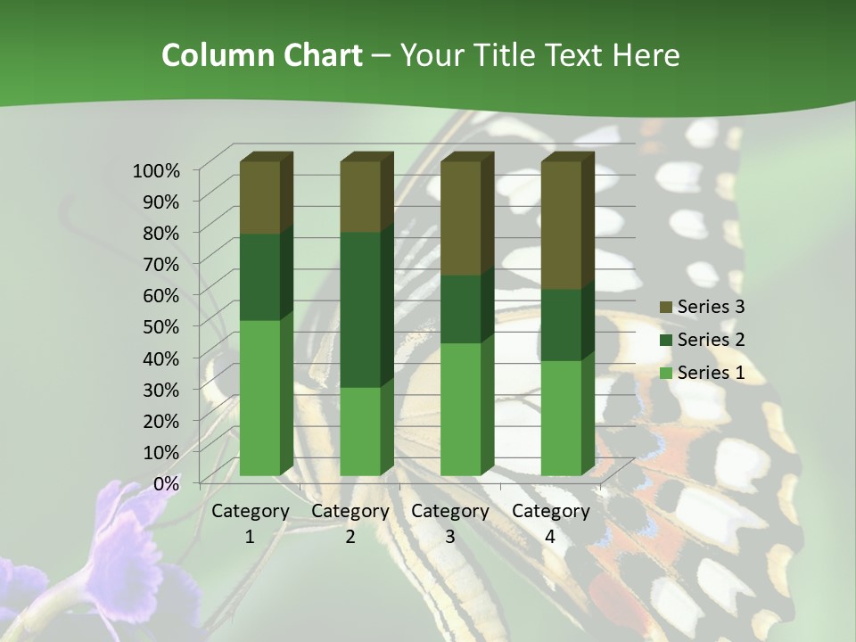 A Butterfly Sitting On Top Of A Purple Flower PowerPoint Template