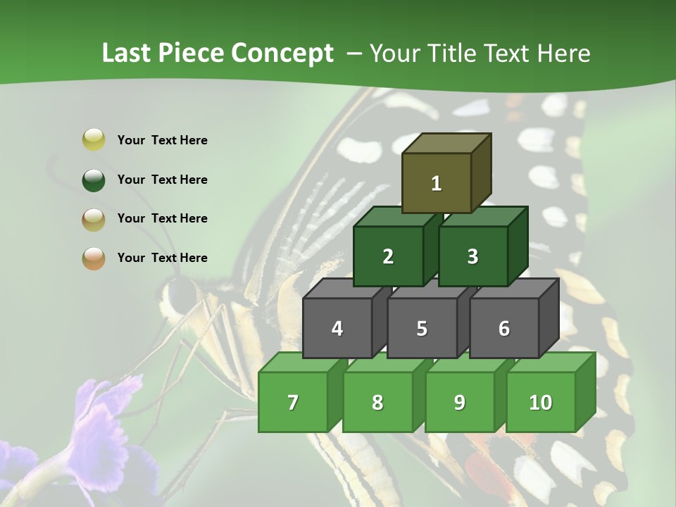 A Butterfly Sitting On Top Of A Purple Flower PowerPoint Template