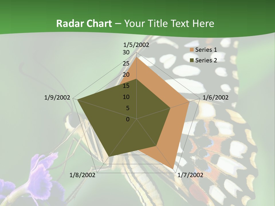 A Butterfly Sitting On Top Of A Purple Flower PowerPoint Template