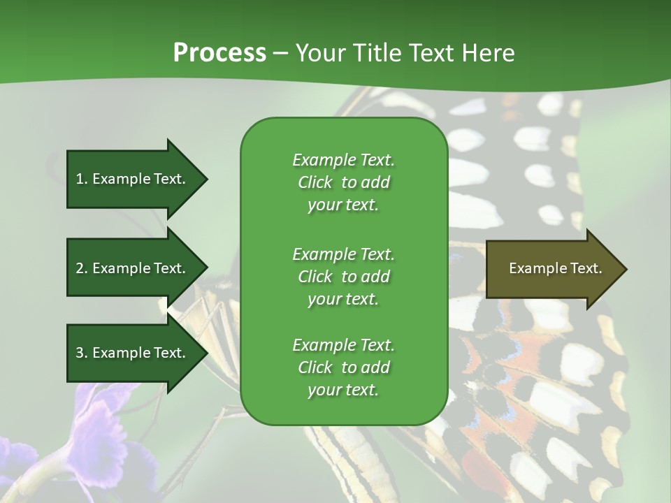 A Butterfly Sitting On Top Of A Purple Flower PowerPoint Template