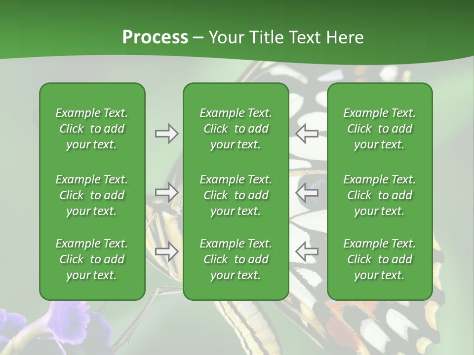 A Butterfly Sitting On Top Of A Purple Flower PowerPoint Template