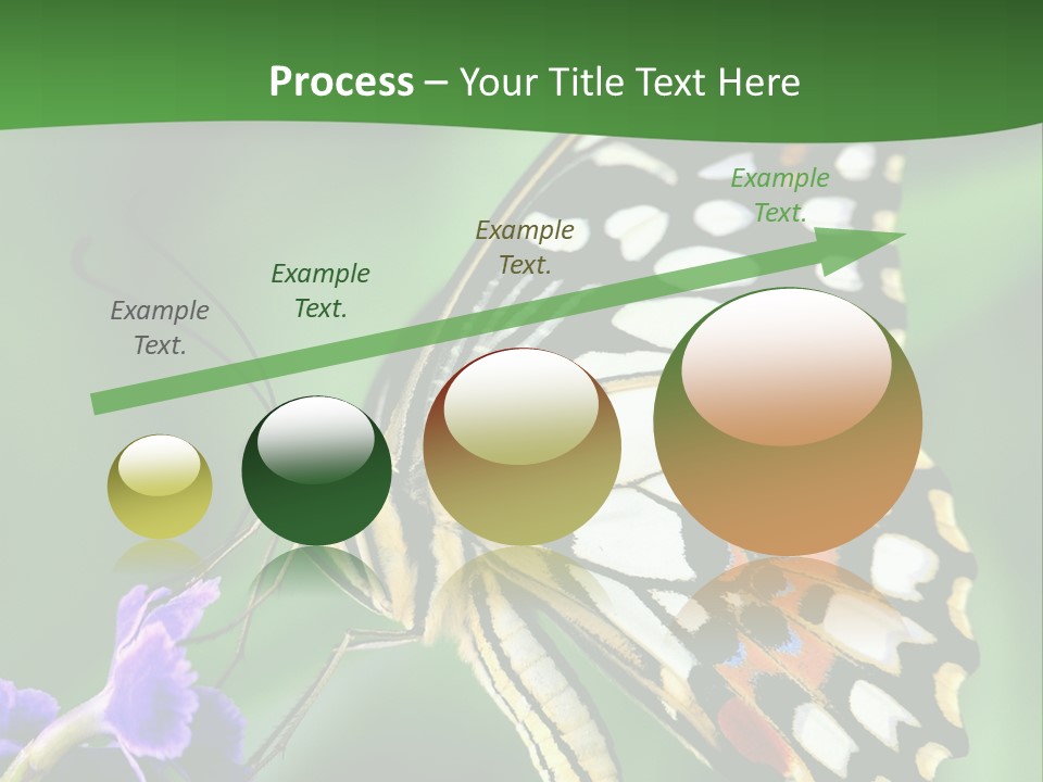 A Butterfly Sitting On Top Of A Purple Flower PowerPoint Template