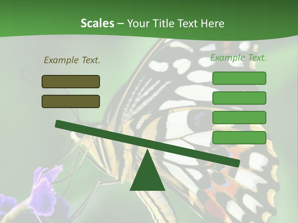 A Butterfly Sitting On Top Of A Purple Flower PowerPoint Template
