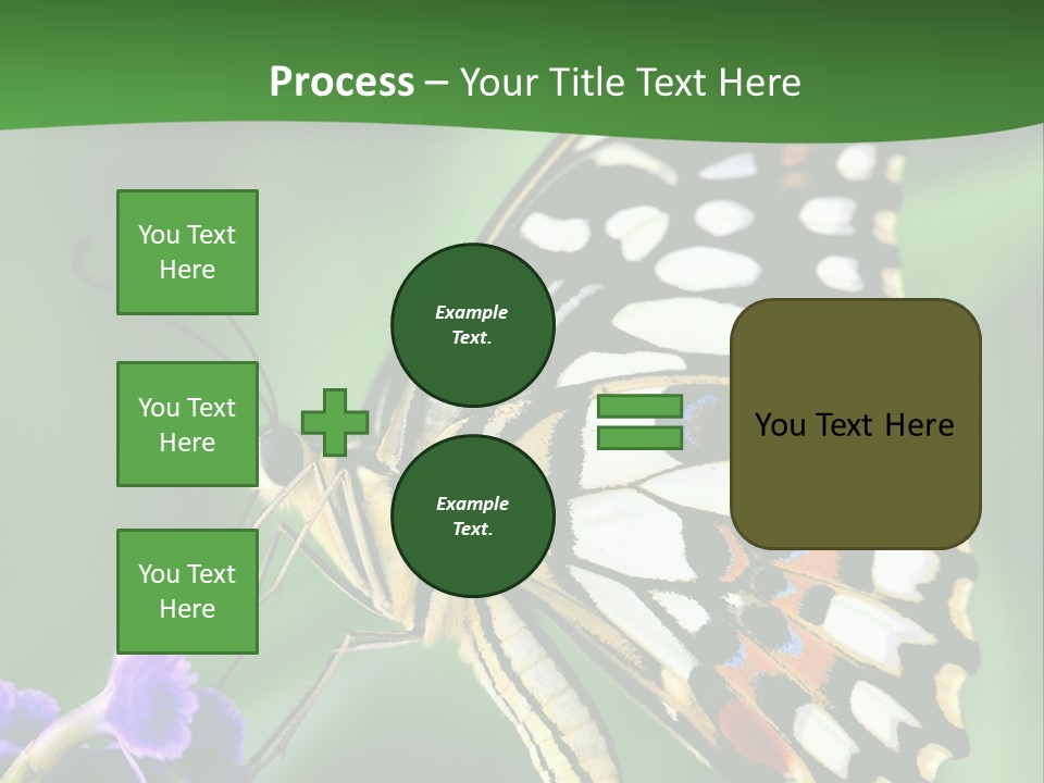 A Butterfly Sitting On Top Of A Purple Flower PowerPoint Template