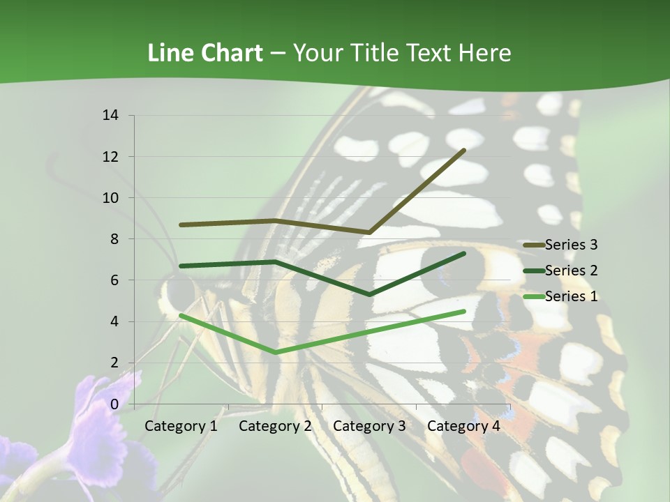 A Butterfly Sitting On Top Of A Purple Flower PowerPoint Template