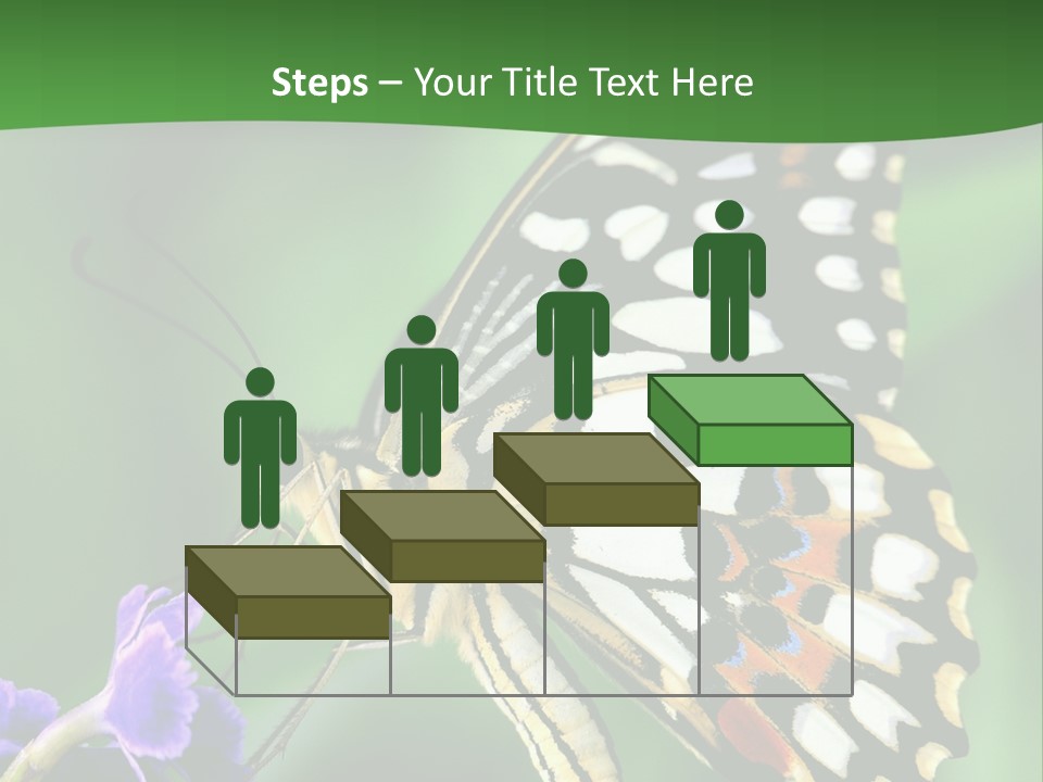 A Butterfly Sitting On Top Of A Purple Flower PowerPoint Template