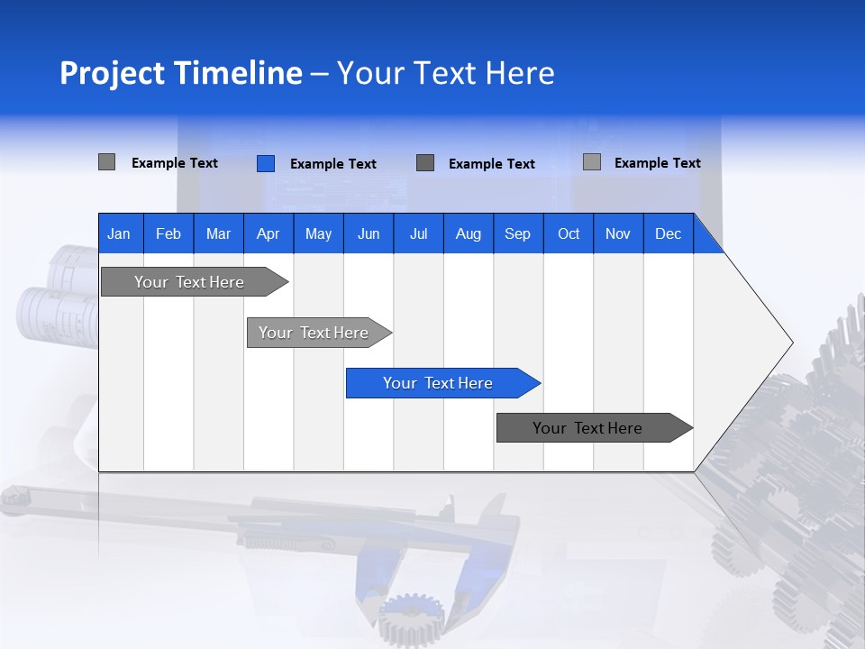 A Computer Screen With A Pen And A Model Of A House PowerPoint Template