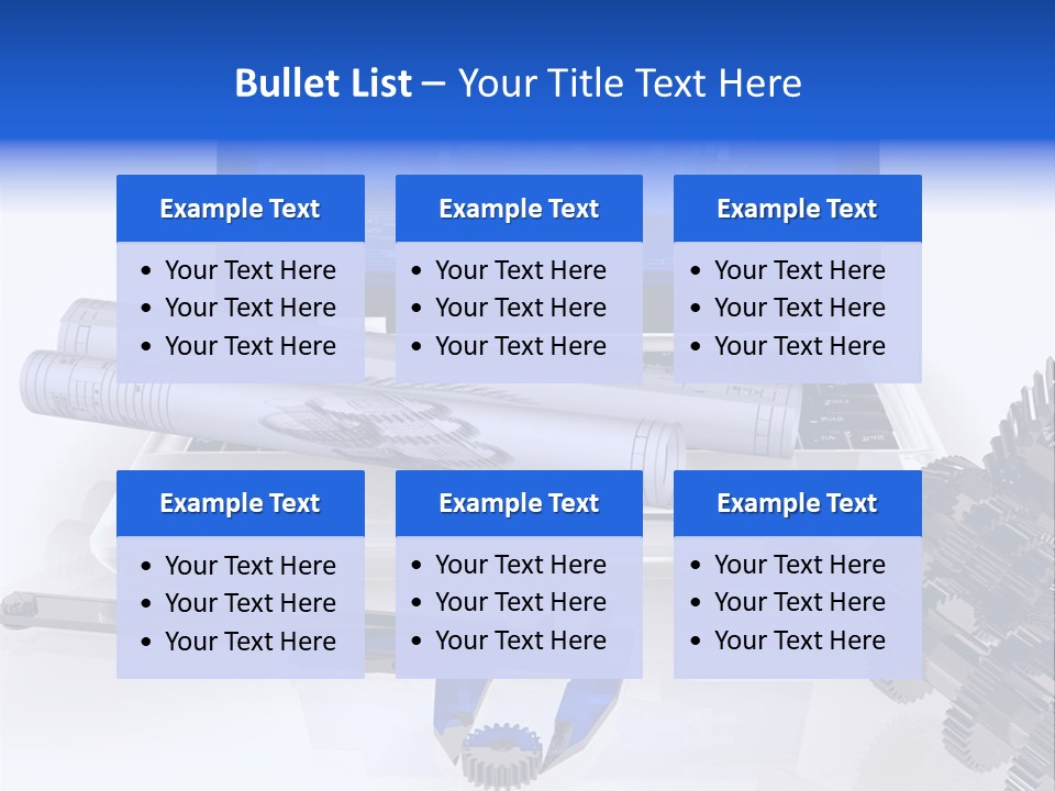 A Computer Screen With A Pen And A Model Of A House PowerPoint Template