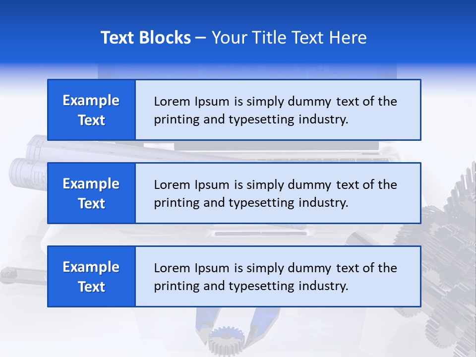 A Computer Screen With A Pen And A Model Of A House PowerPoint Template