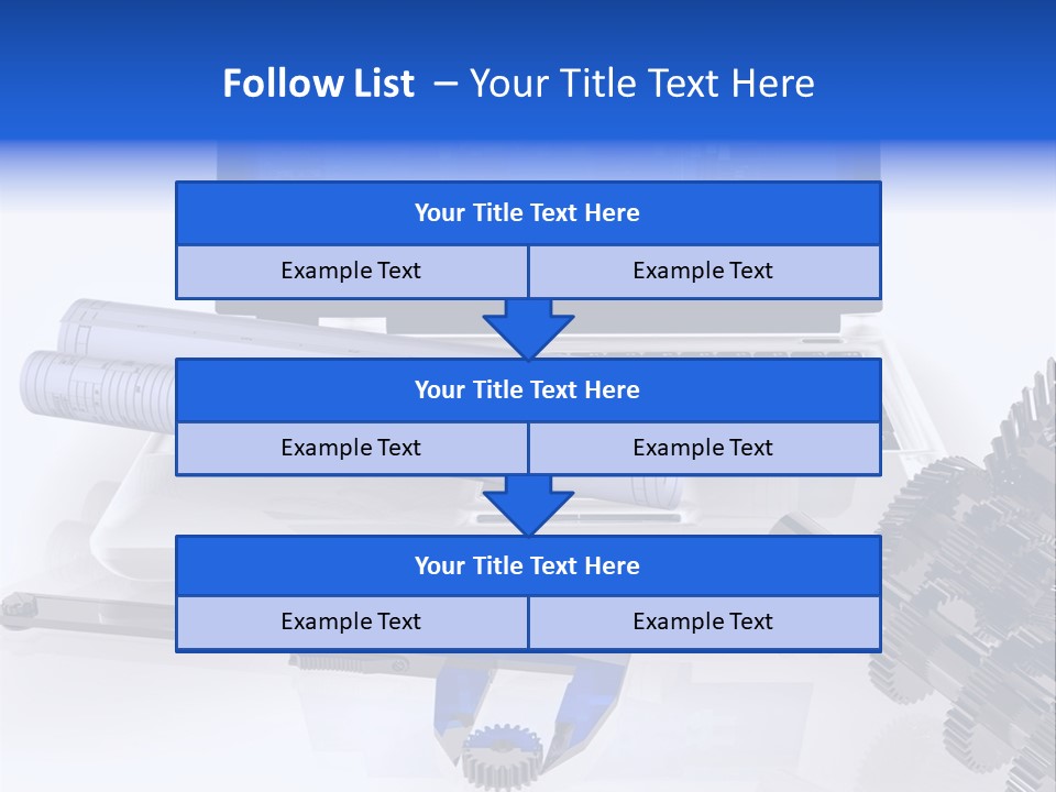 A Computer Screen With A Pen And A Model Of A House PowerPoint Template