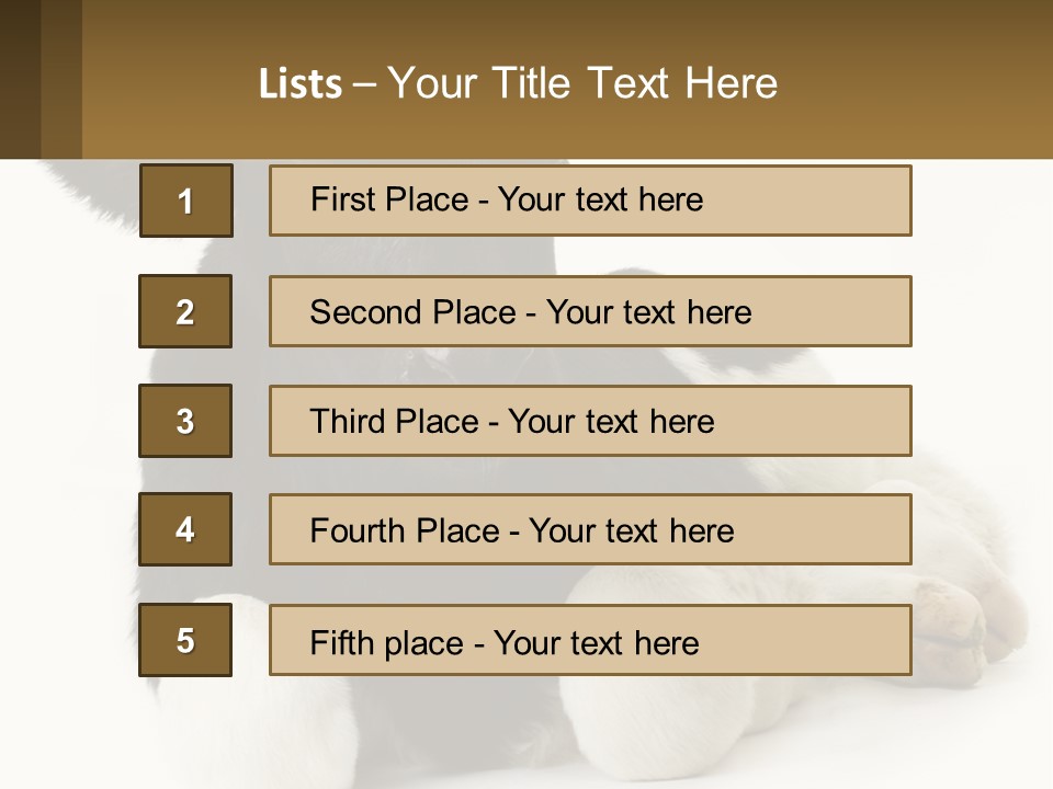 A Black And White Cow Laying Down On A White Background PowerPoint Template