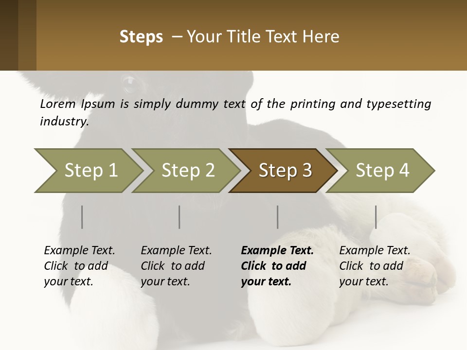 A Black And White Cow Laying Down On A White Background PowerPoint Template
