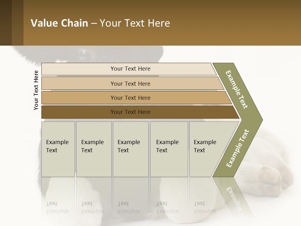A Black And White Cow Laying Down On A White Background PowerPoint Template