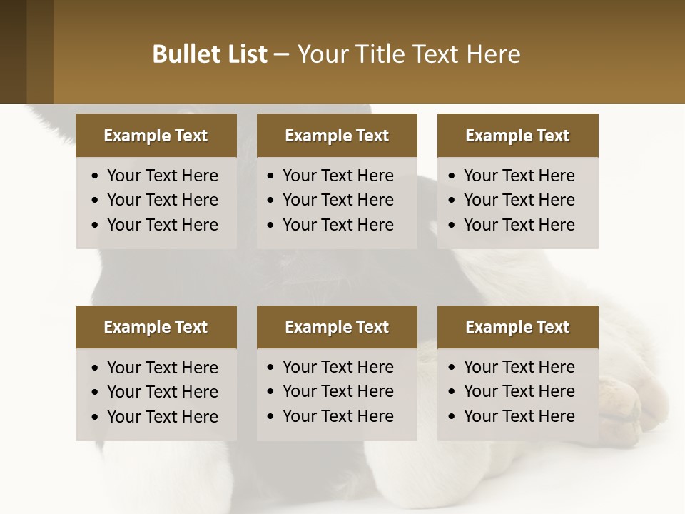 A Black And White Cow Laying Down On A White Background PowerPoint Template