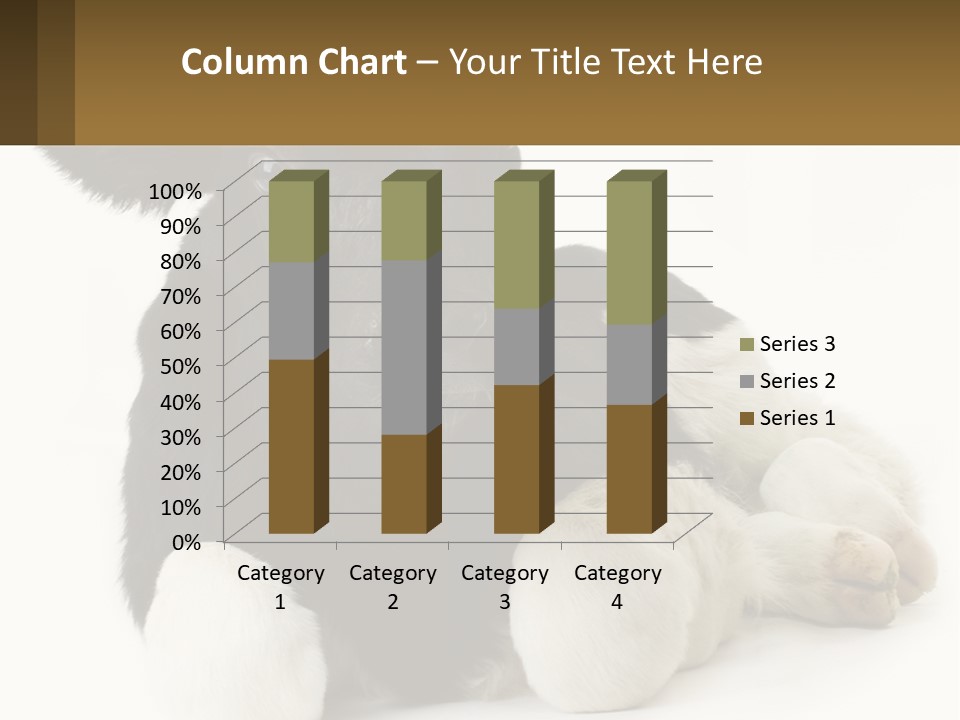 A Black And White Cow Laying Down On A White Background PowerPoint Template