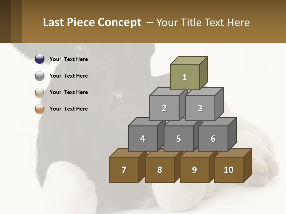 A Black And White Cow Laying Down On A White Background PowerPoint Template