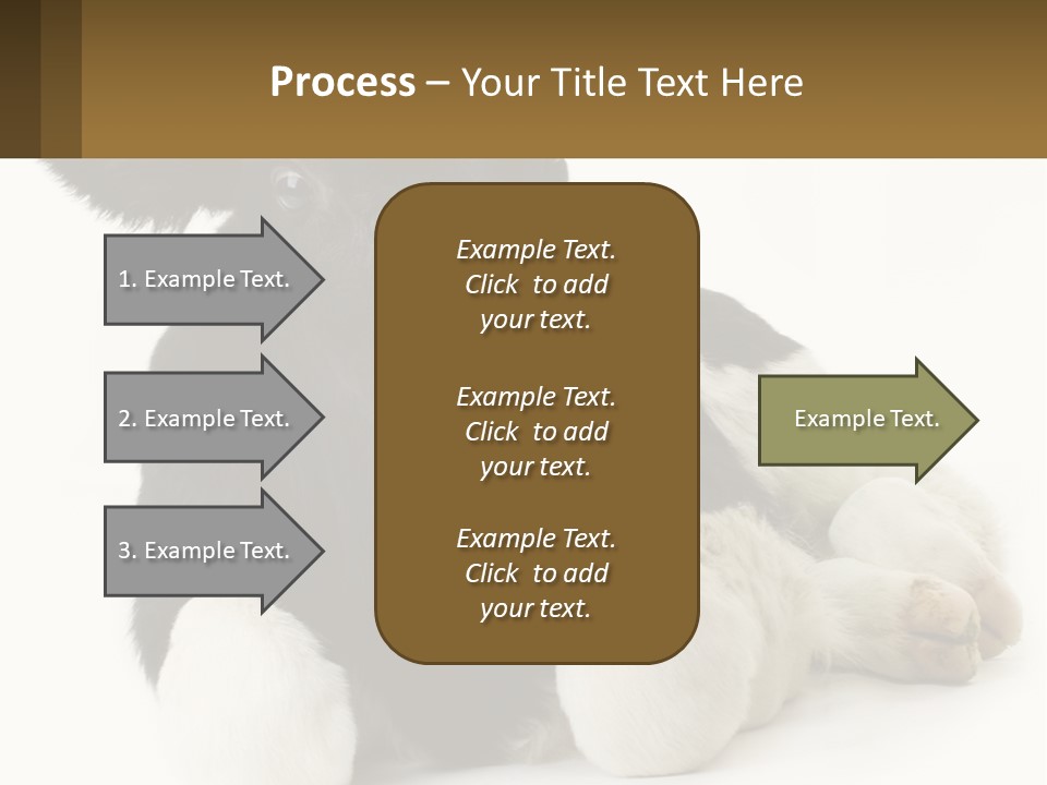 A Black And White Cow Laying Down On A White Background PowerPoint Template