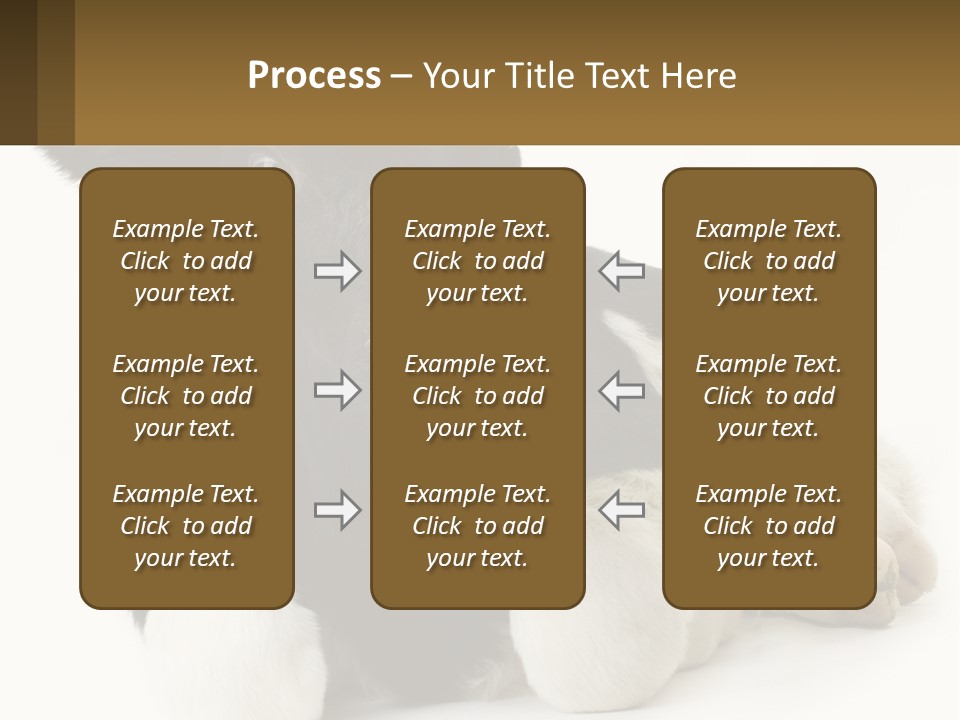 A Black And White Cow Laying Down On A White Background PowerPoint Template