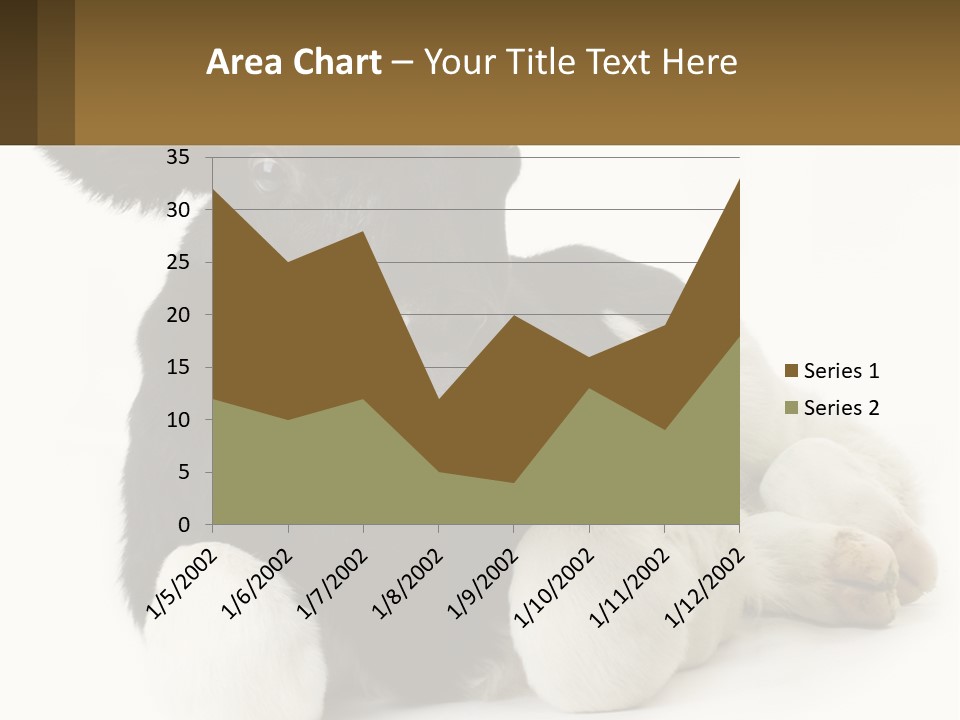 A Black And White Cow Laying Down On A White Background PowerPoint Template