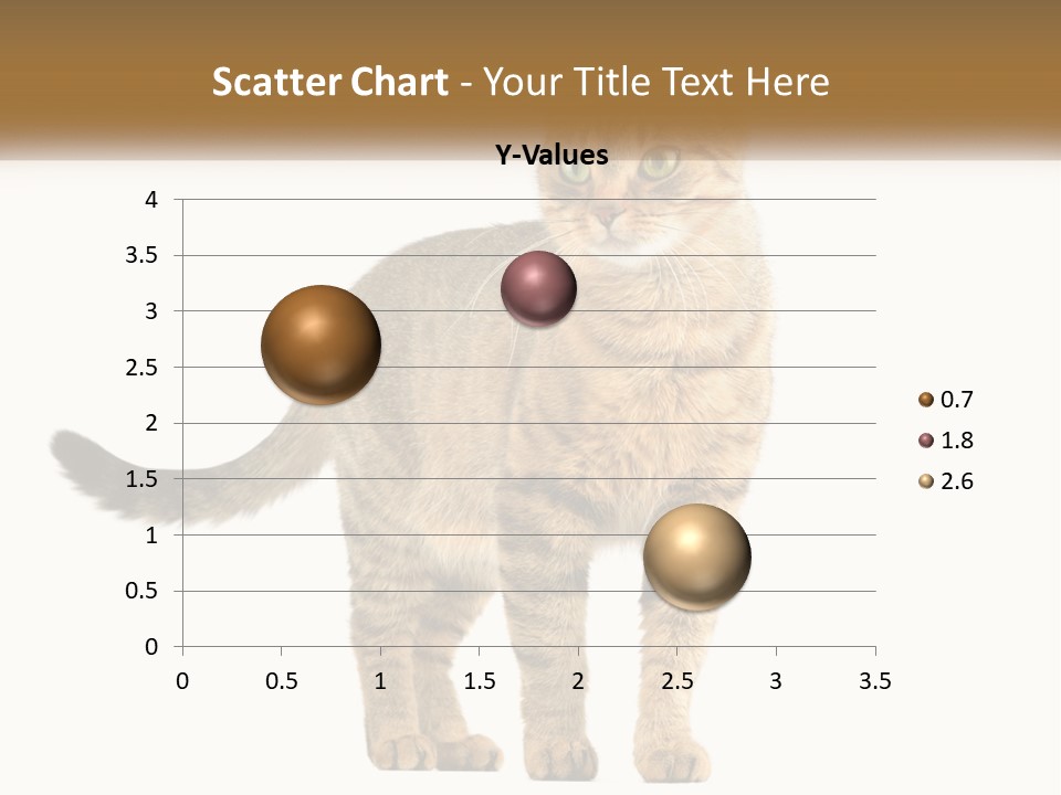 A Cat Standing On Top Of A White Surface PowerPoint Template