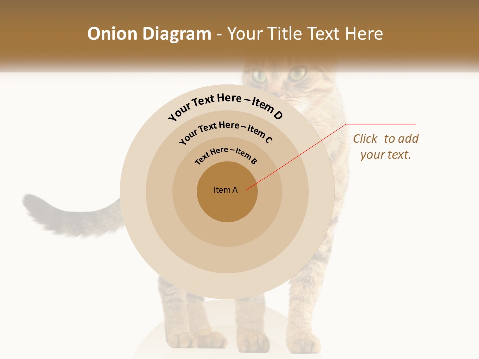 A Cat Standing On Top Of A White Surface PowerPoint Template