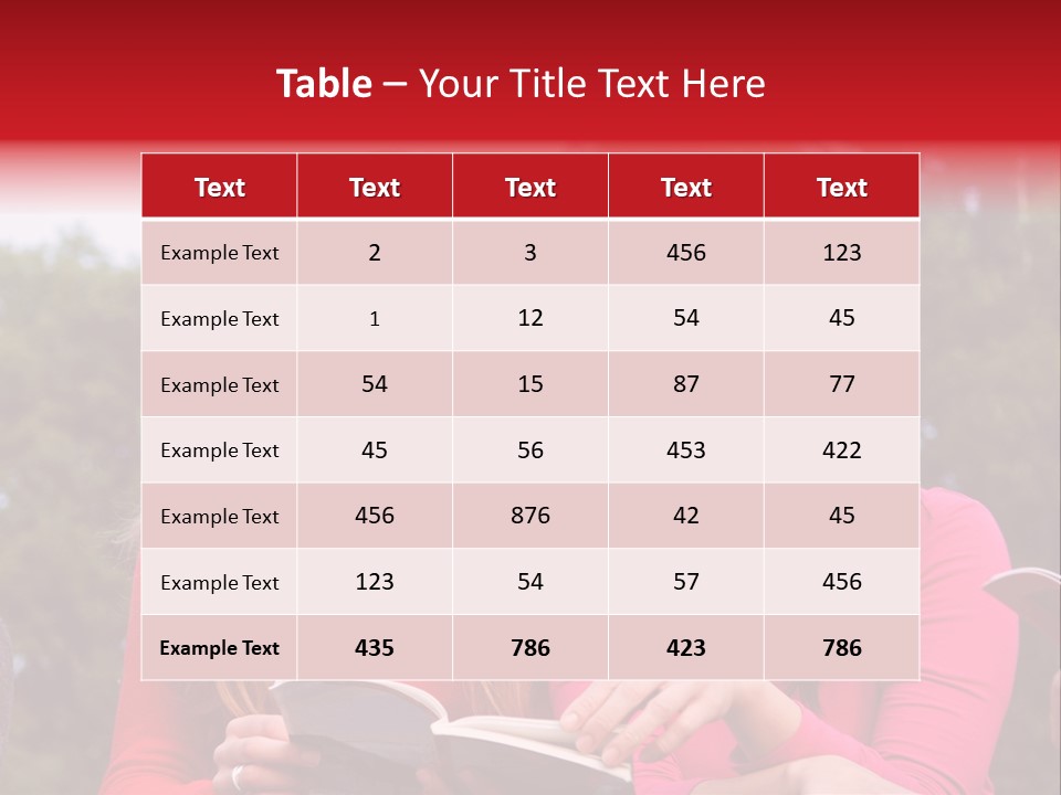 Two Women Are Looking At A Book Together PowerPoint Template