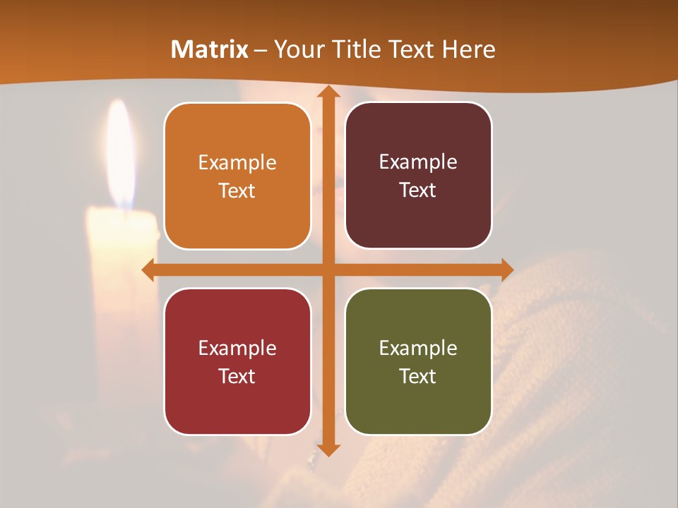 A Young Girl Holding A Lit Candle In Her Hands PowerPoint Template