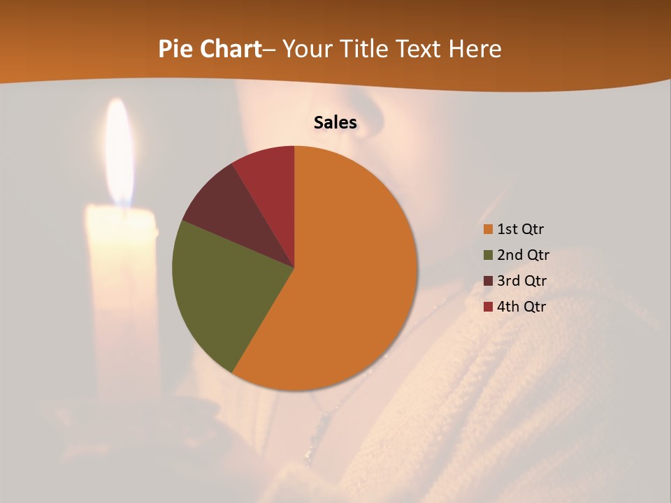 A Young Girl Holding A Lit Candle In Her Hands PowerPoint Template