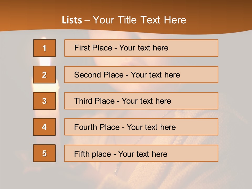 A Young Girl Holding A Lit Candle In Her Hands PowerPoint Template