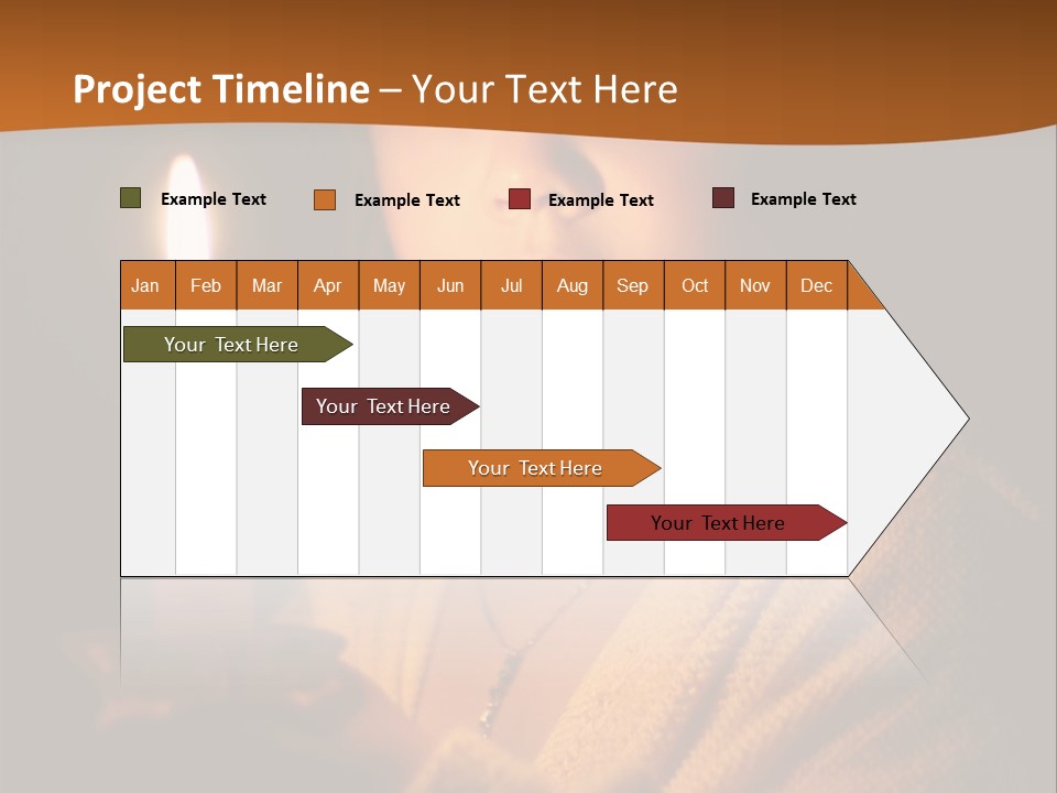 A Young Girl Holding A Lit Candle In Her Hands PowerPoint Template