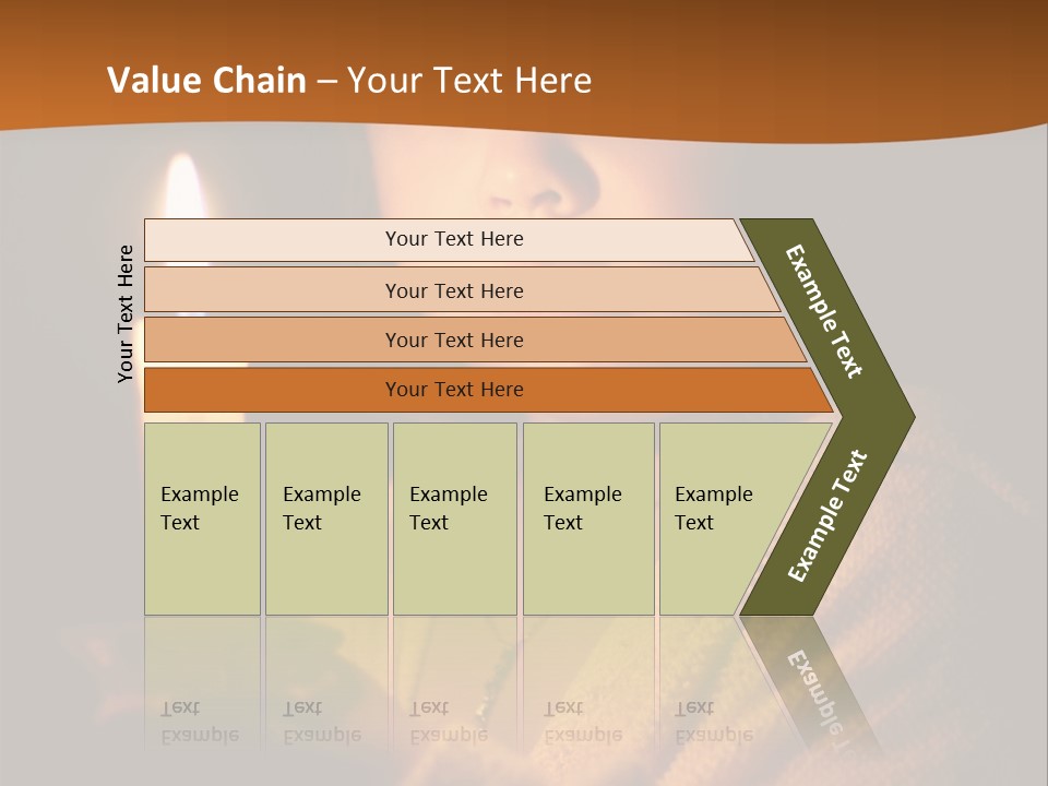 A Young Girl Holding A Lit Candle In Her Hands PowerPoint Template