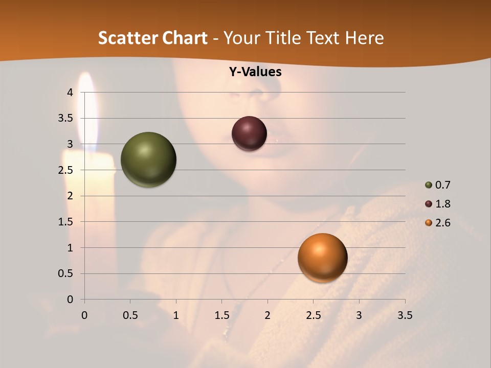 A Young Girl Holding A Lit Candle In Her Hands PowerPoint Template