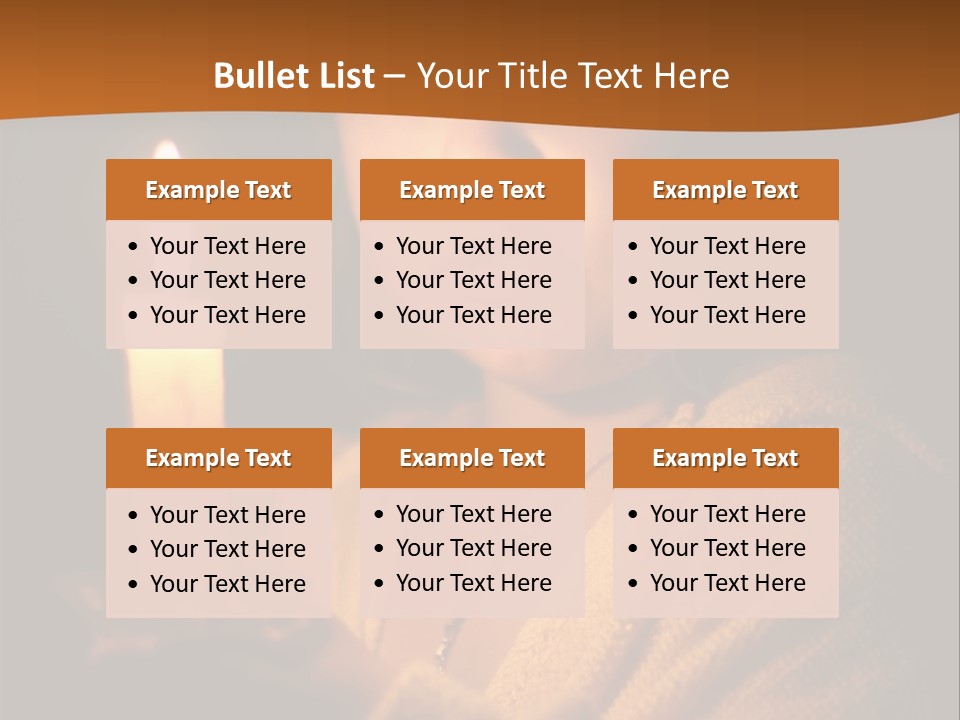 A Young Girl Holding A Lit Candle In Her Hands PowerPoint Template