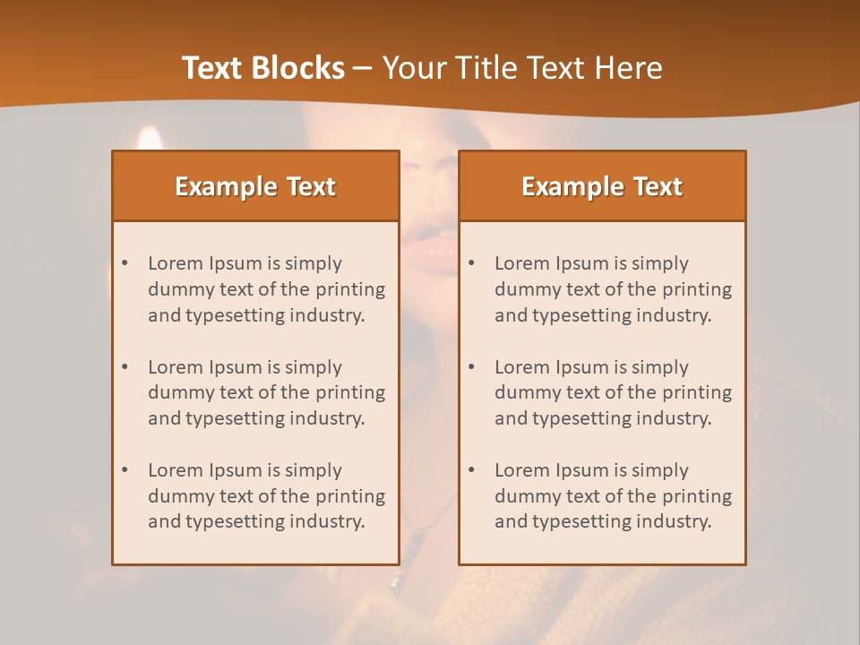A Young Girl Holding A Lit Candle In Her Hands PowerPoint Template