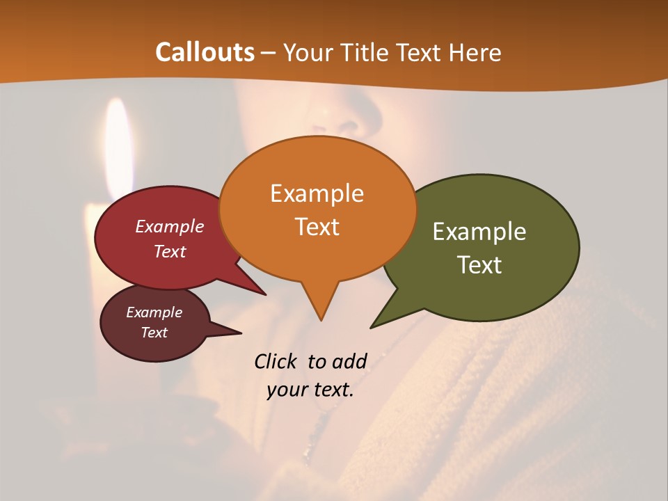 A Young Girl Holding A Lit Candle In Her Hands PowerPoint Template