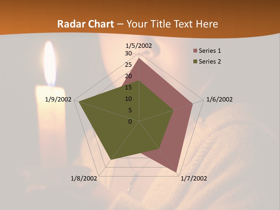 A Young Girl Holding A Lit Candle In Her Hands PowerPoint Template