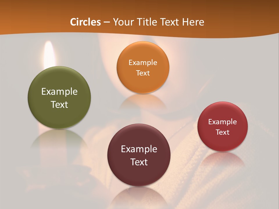 A Young Girl Holding A Lit Candle In Her Hands PowerPoint Template