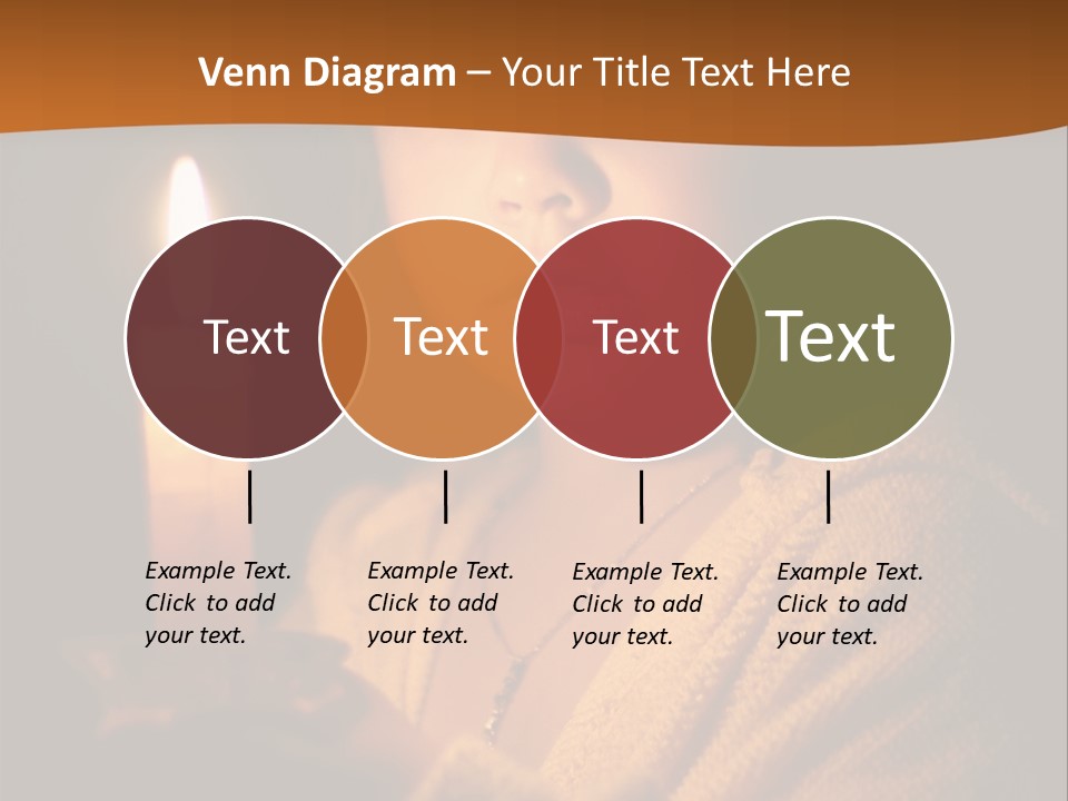 A Young Girl Holding A Lit Candle In Her Hands PowerPoint Template