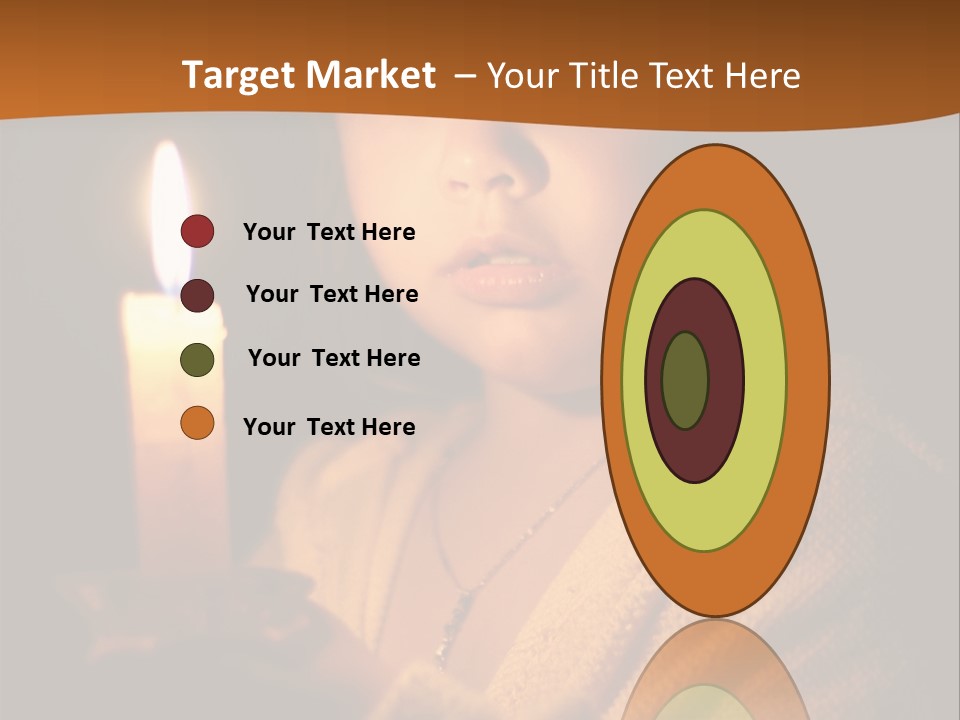 A Young Girl Holding A Lit Candle In Her Hands PowerPoint Template