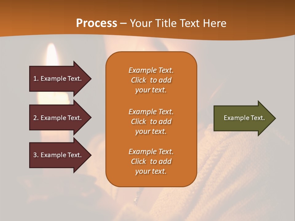 A Young Girl Holding A Lit Candle In Her Hands PowerPoint Template
