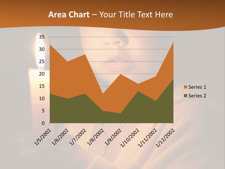 A Young Girl Holding A Lit Candle In Her Hands PowerPoint Template