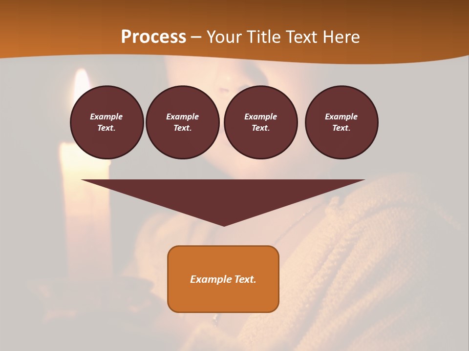 A Young Girl Holding A Lit Candle In Her Hands PowerPoint Template