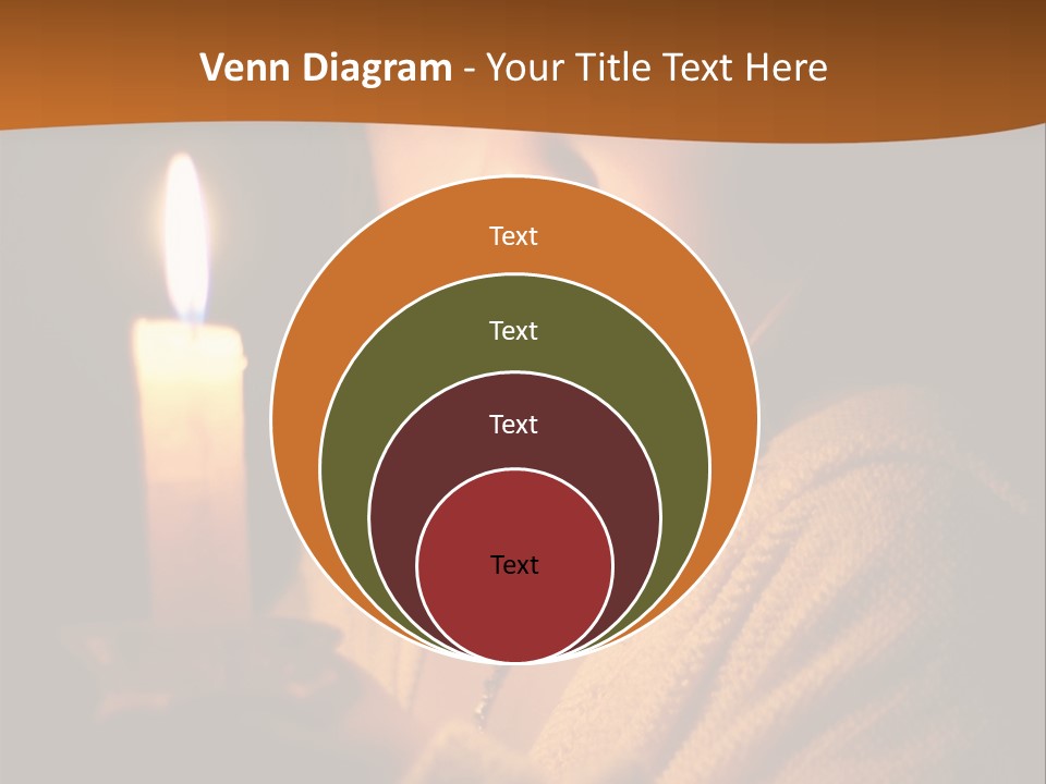 A Young Girl Holding A Lit Candle In Her Hands PowerPoint Template