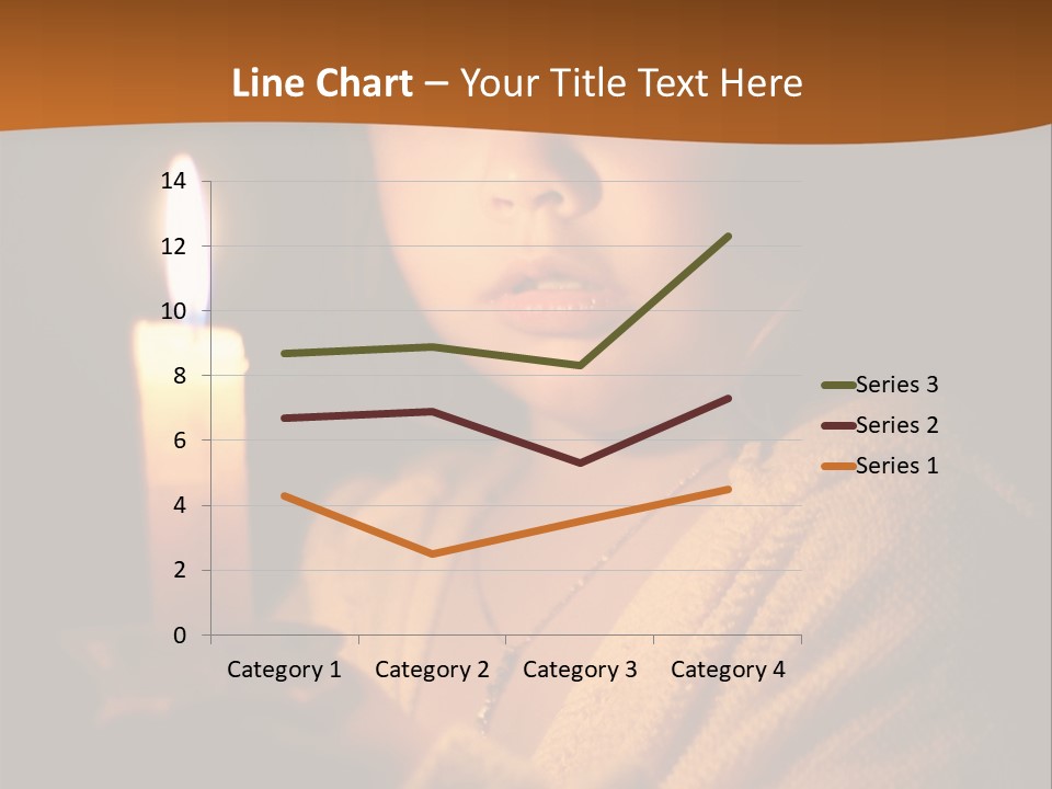 A Young Girl Holding A Lit Candle In Her Hands PowerPoint Template