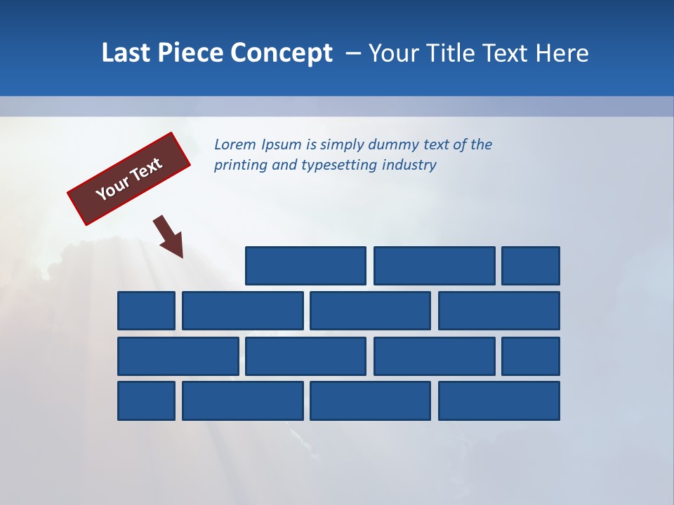 The Sun Shining Through Clouds In The Sky PowerPoint Template