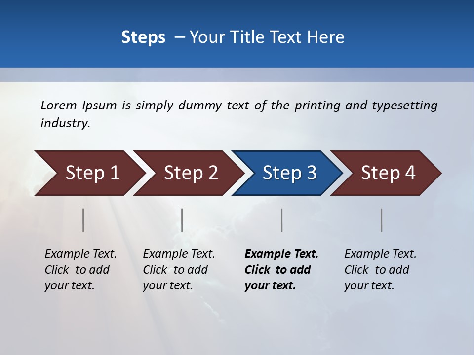 The Sun Shining Through Clouds In The Sky PowerPoint Template