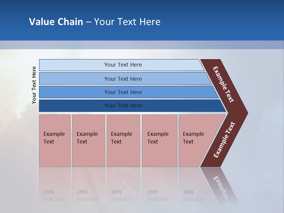 The Sun Shining Through Clouds In The Sky PowerPoint Template