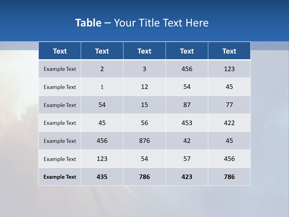 The Sun Shining Through Clouds In The Sky PowerPoint Template